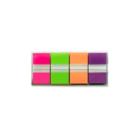 3M Post-it Flags, 1" Wide, Bright Colors, 80 Flags/Dispenser, 2 Dispensers/Pack 680PGOP2